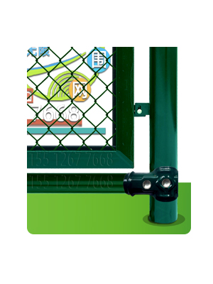 4m高日字75x60扣件组装式球场围栏网